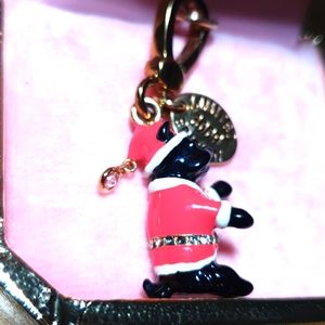 Juicy Couture LE santa dog charm missing 2 stones